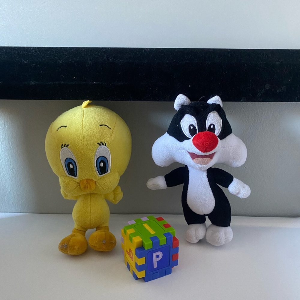 Looney Tunes BABY SYLVESTER & PIOLIN Mini Plush Stuffed
